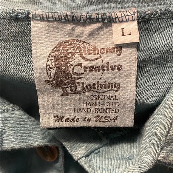 ALCHEMY Unique Hand-painted Art to Wear Duster / Robe / Housecoat L-XL - Picture 6 of 8